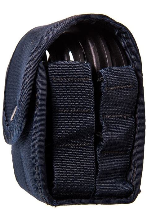 Navy Nylon Visor With Pouch 